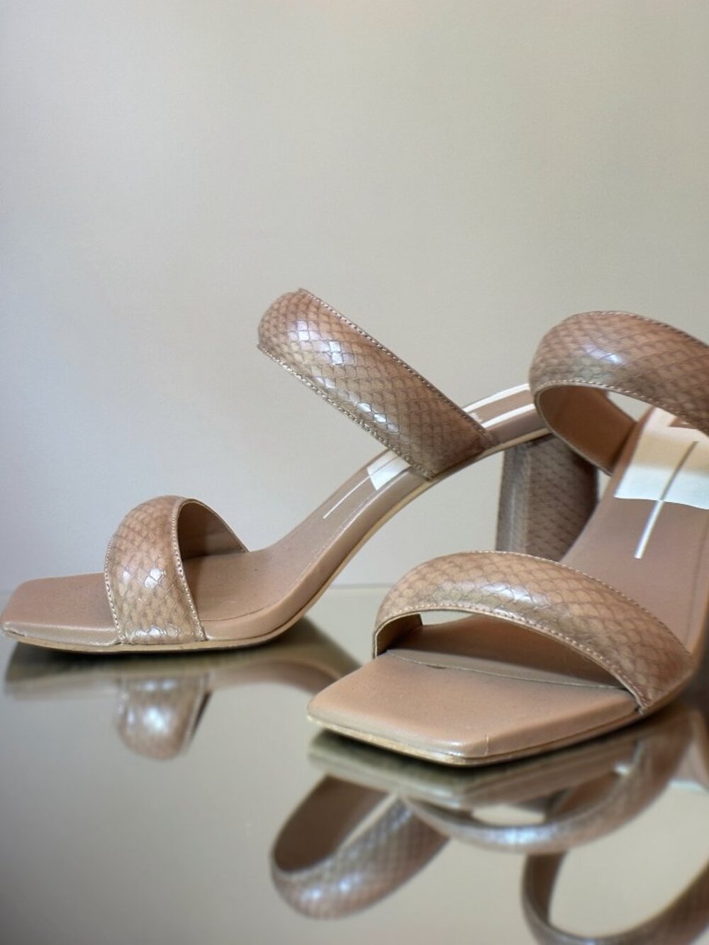 Dolce Vita Pascoe Slip on Heels, Taupe, 8.5